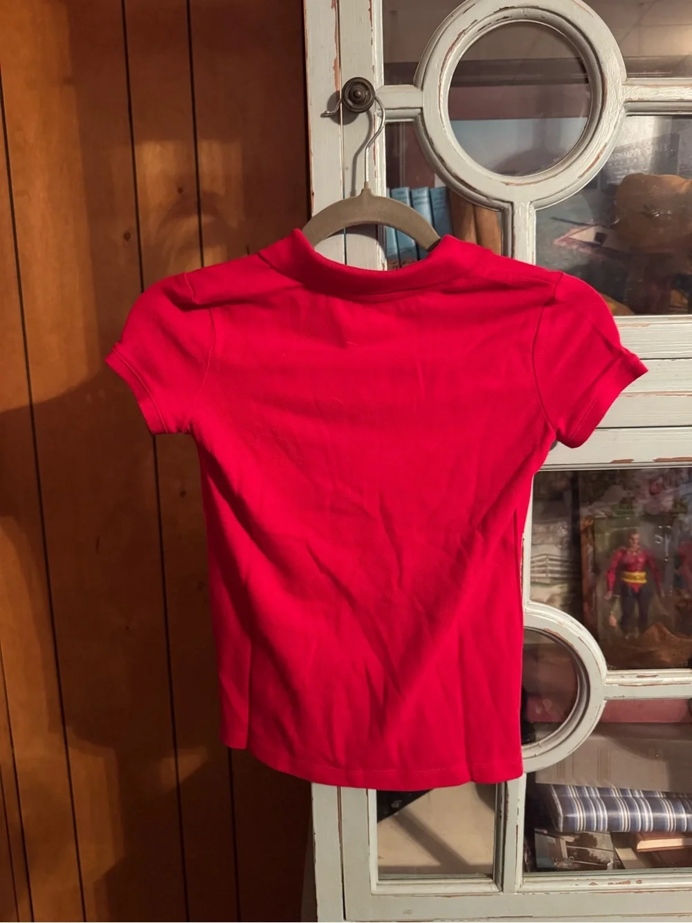 Girls' Short Sleeve Polo Shirt - Red NWT